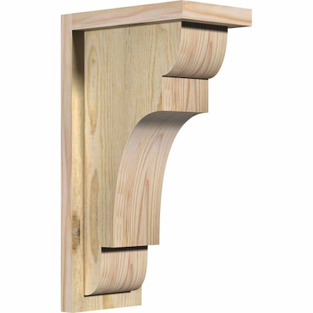 Ekena Millwork New Brighton Rough Sawn Corbel w/Backplate, Douglas Fir, 6"W x 10"D x 18"H COR06X10X18NEB01RDF